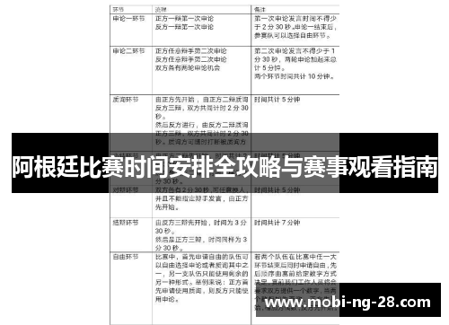 阿根廷比赛时间安排全攻略与赛事观看指南